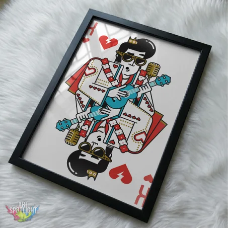 ELVIS PRESLEY PLAYING CARD