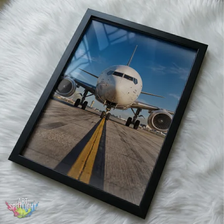 BOEING 737 ON RUNWAY