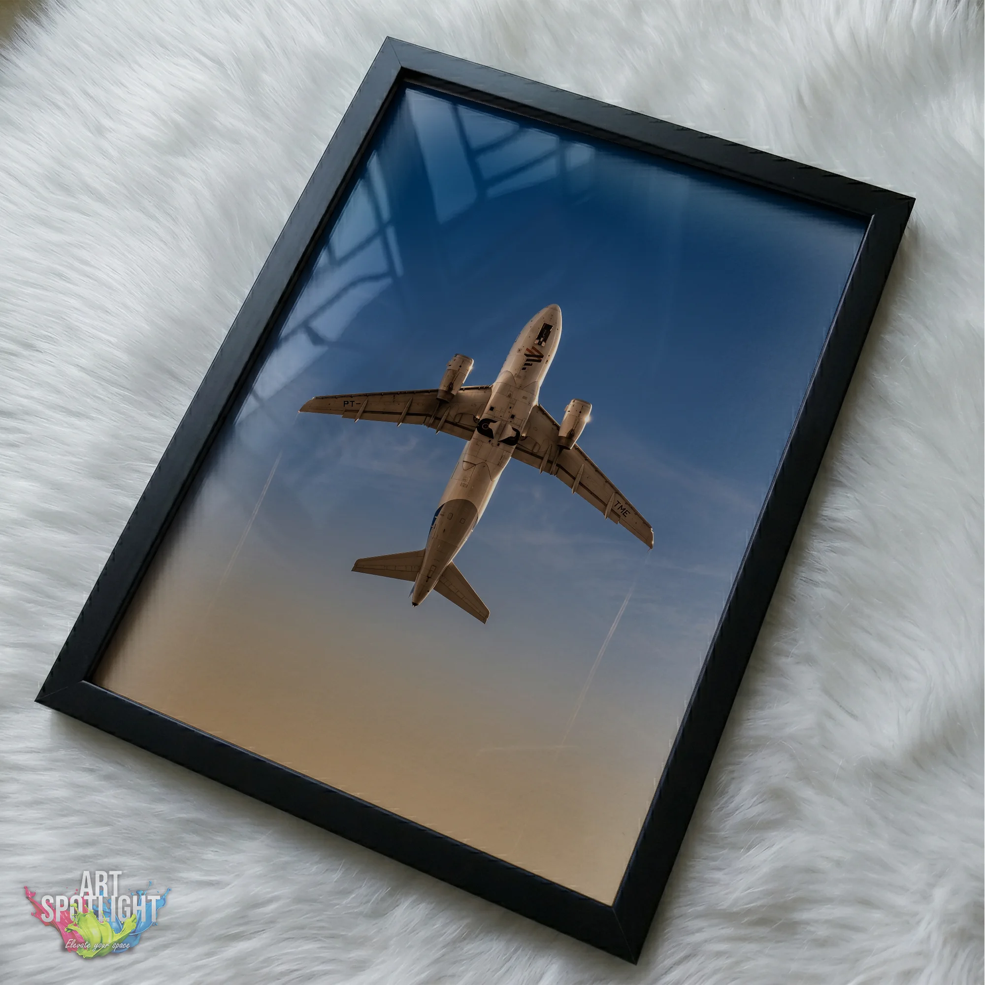 AIRLINER AT GOLDEN HOUR