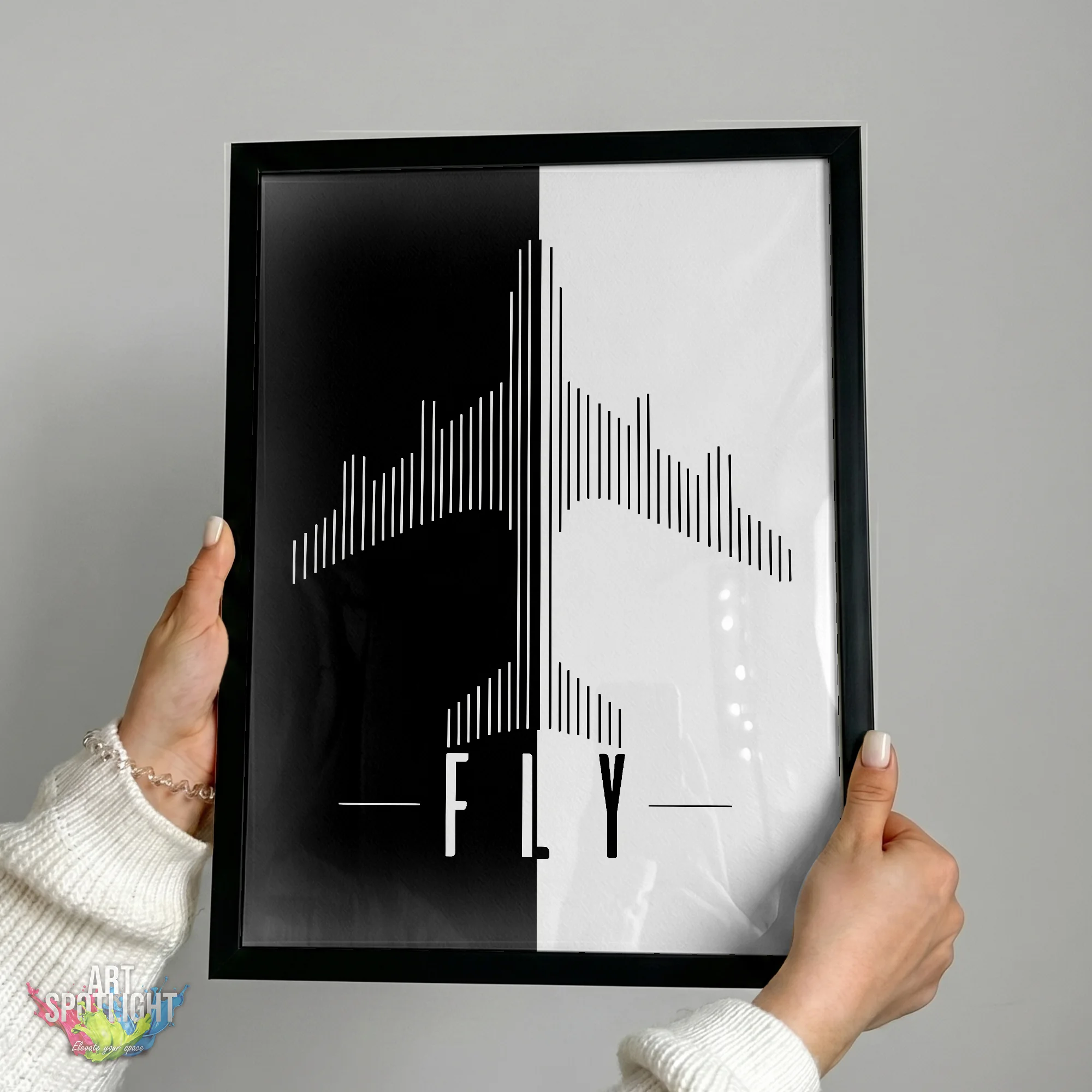 FLY AIRPLANE SILHOUETTE
