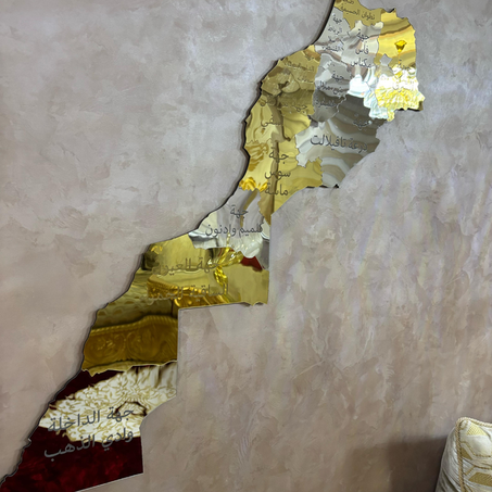 خريطة المغرب الفنية – لمسة ديكور تجمع بين الأناقة والهوية