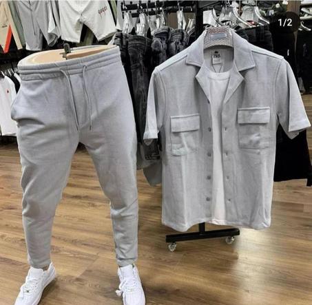 ENSEMBLE HOMME ZARA GRIS