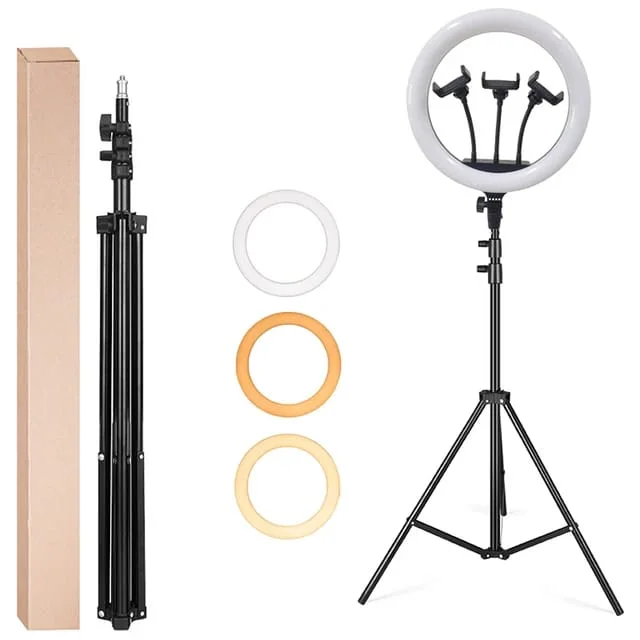 tripod 2 metres + ring light 33cm