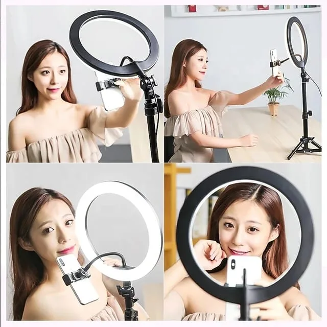 tripod 2 metres + ring light 33cm