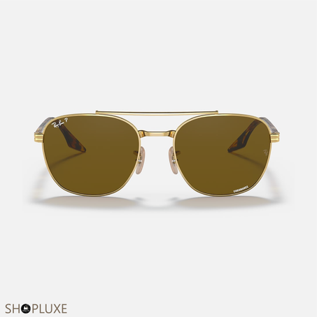 RAY-BAN RB3688 POLI OR MARRON