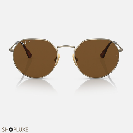 RAY-BAN JACK TITANIUM MARRON