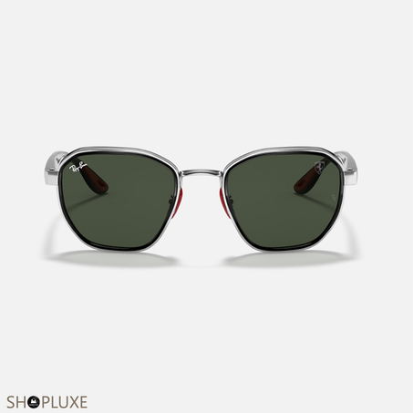 RAY-BAN RB3703M FERRARI POLI ARGENT VERT