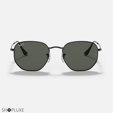 RAY-BAN HEXAGONAL FLAT LENSES POLI NOIR VERT