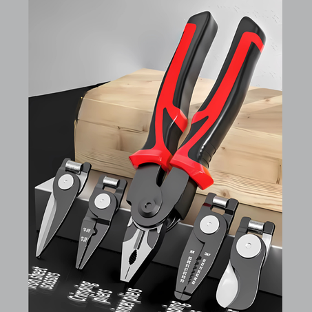 كماشة متعددة الوظائف بخمسة رؤوس قابلة للتبديل