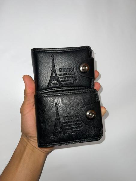 محفظة جلد طبيعي  رجالية للأوراق والبطائق