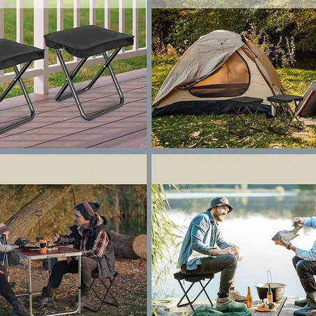 كرسي تخييم محمول خفيف للغاية مع حقيبة تخزين