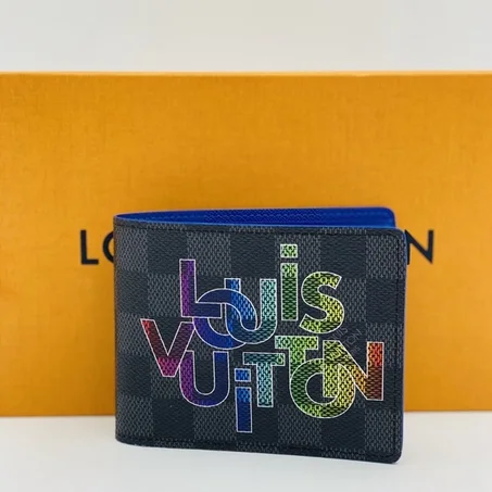 👝 محفظة رجالية Louis Vuitton 🖤🌈 | تصميم عصري وألوان جذابة ✨🔥
