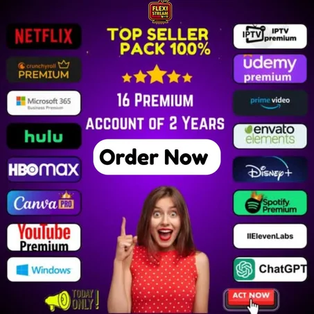 🎁 Top Seller Pack 16 Premium Accounts  🎁