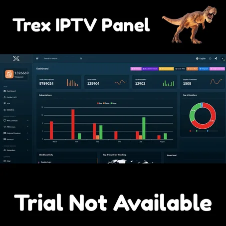 🦖 TREX IPTV Reseller Panel – 850 Credits + Netflix Bundle 🦖