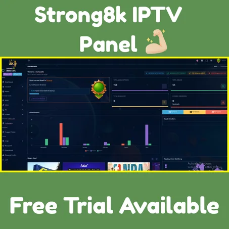Strong8k IPTV Super Panel  850 Credits