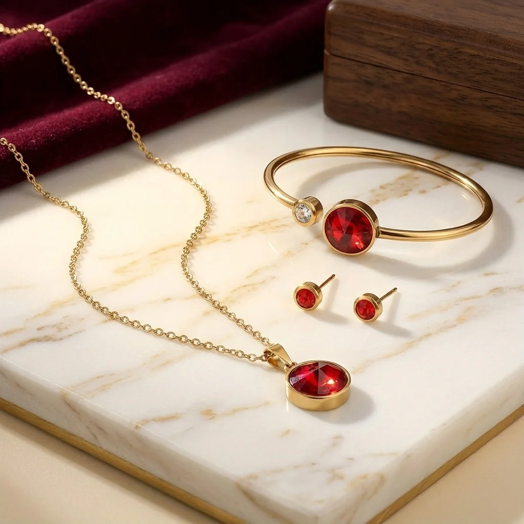 Parure Rubis Or