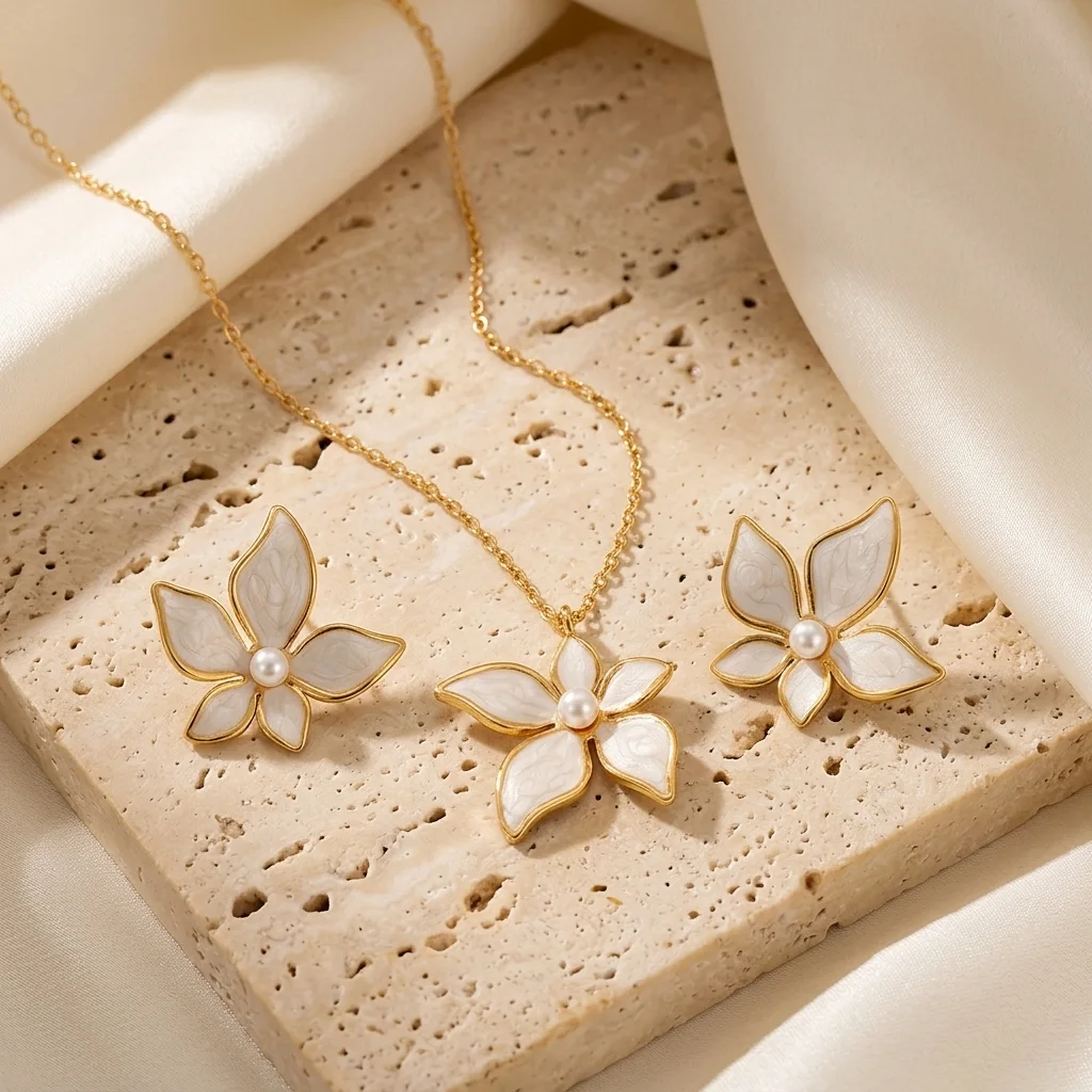 Parure La Fleur Blanche