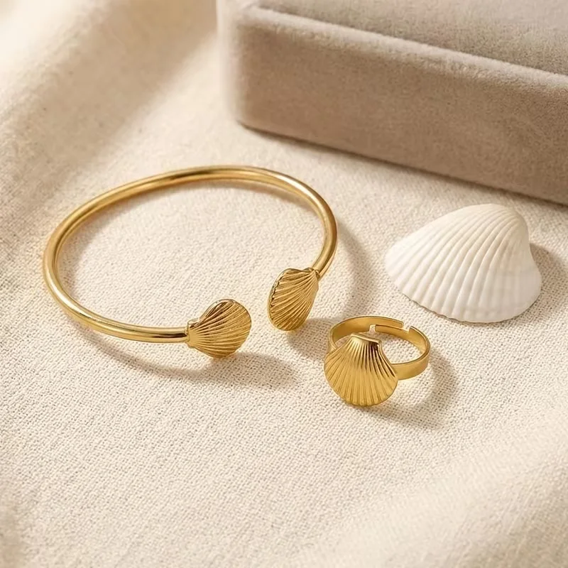 Parure Coquillage Or