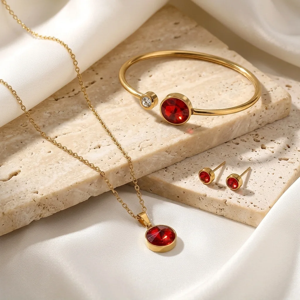 Parure Rubis Or