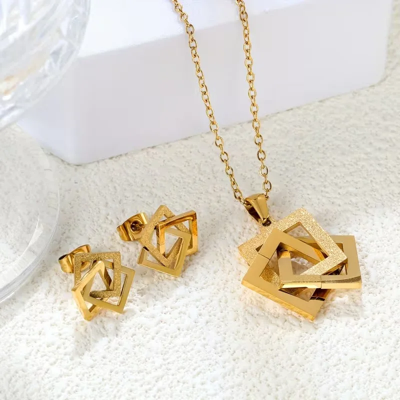 Parure Géométrie d'Or