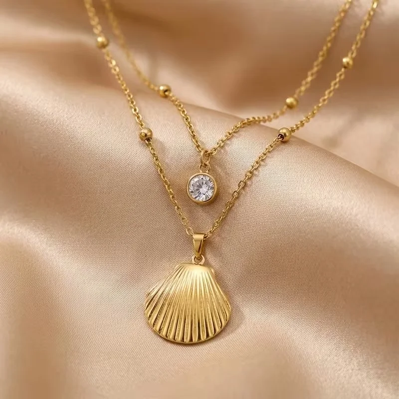 Parure Coquillage Or