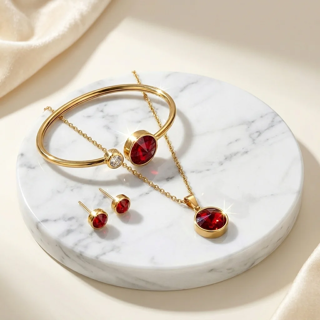 Parure Rubis Or