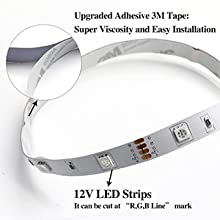 2M LED Strip Light TV Bias Backlight Kit