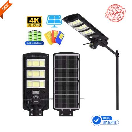 بروجكتور الطاقة الشمسية 450 واط مع كاميرا ذكية مدمجة 2 في 1 تحكم عن بعد ب 4g