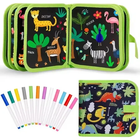 كتاب رسومات للاطفال قابل للمسح