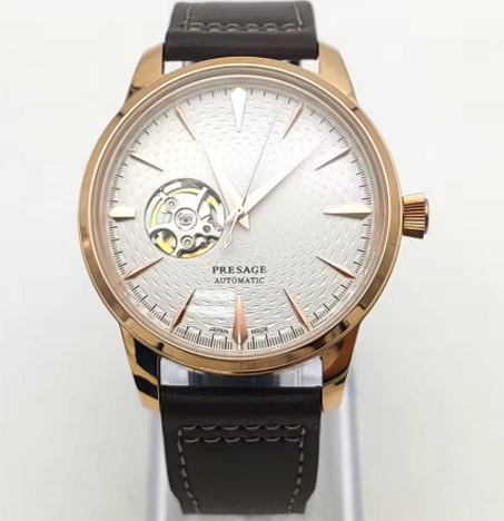 ساعة ميكانيكية جلدية مضادة للماء للرجال