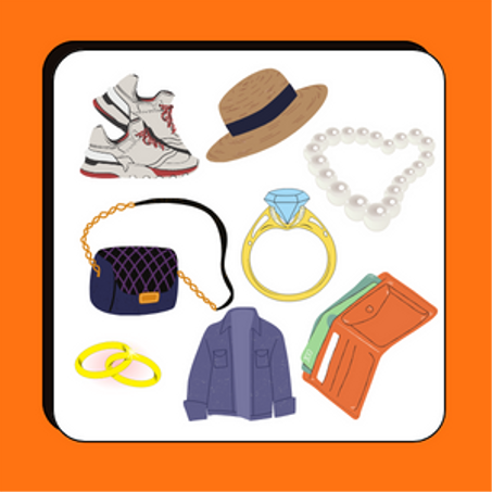 ملابس، أحذية، ومجوهرات