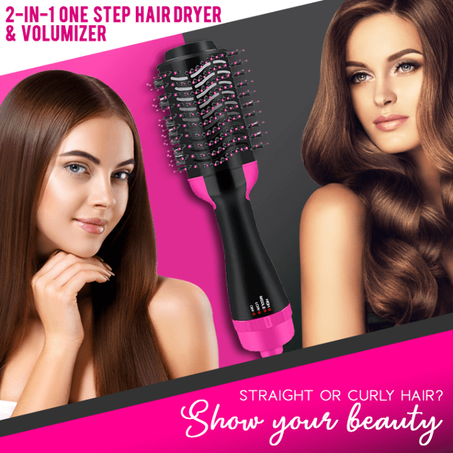 One Step 2In1  فرشاة الشعر