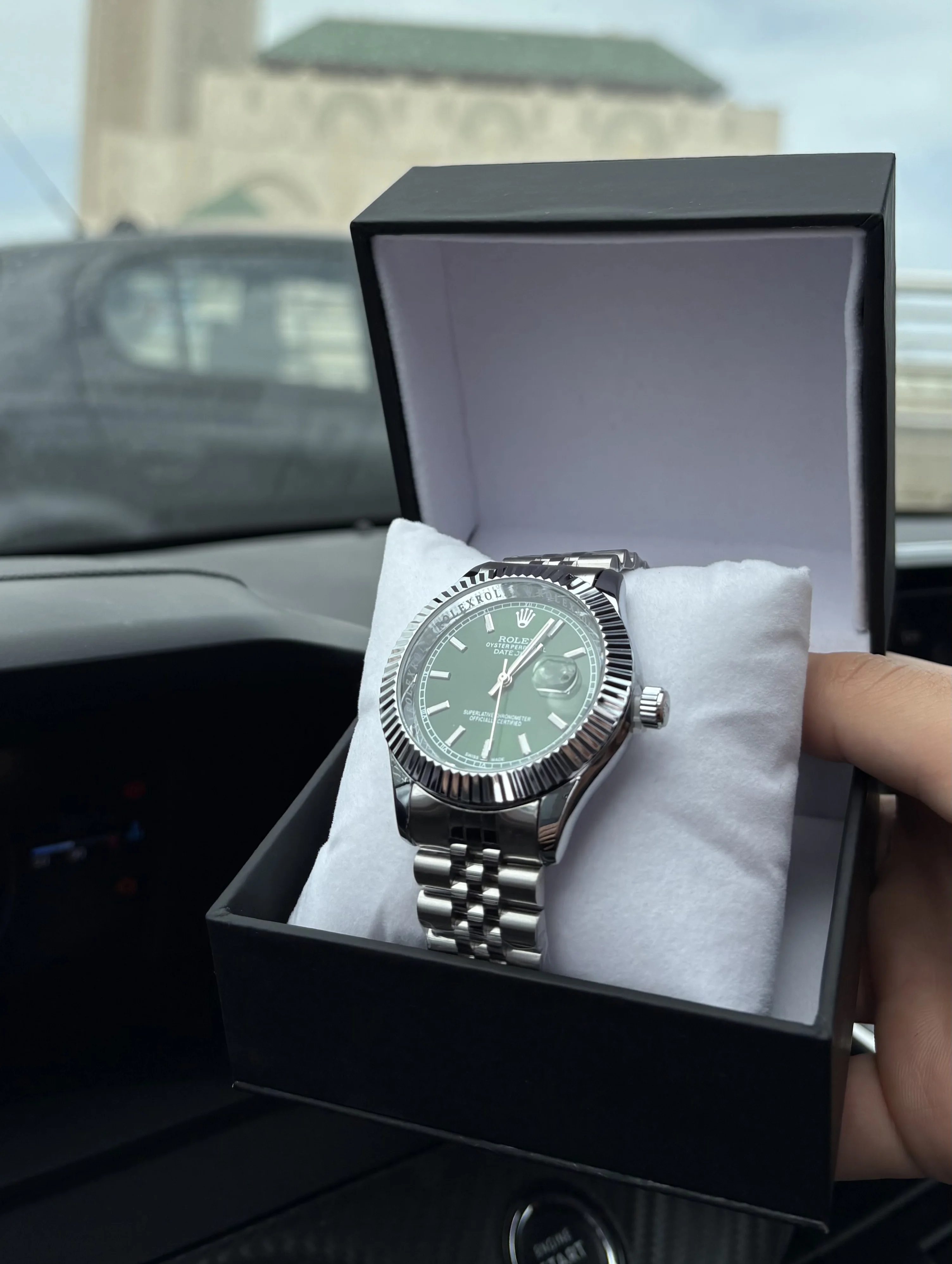 ROLEX DATEJUST VERT - BOITE SIMPLE