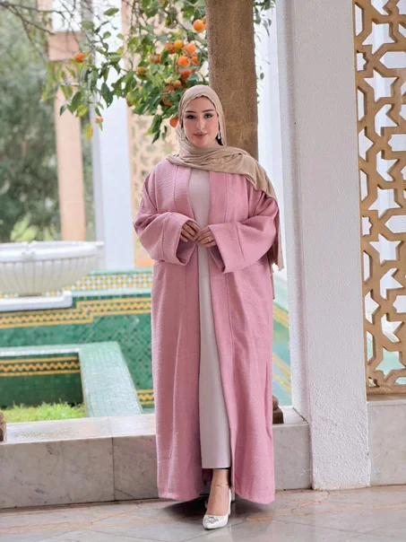 ABAYA 2 PIECES CHANEL ROSE BB
