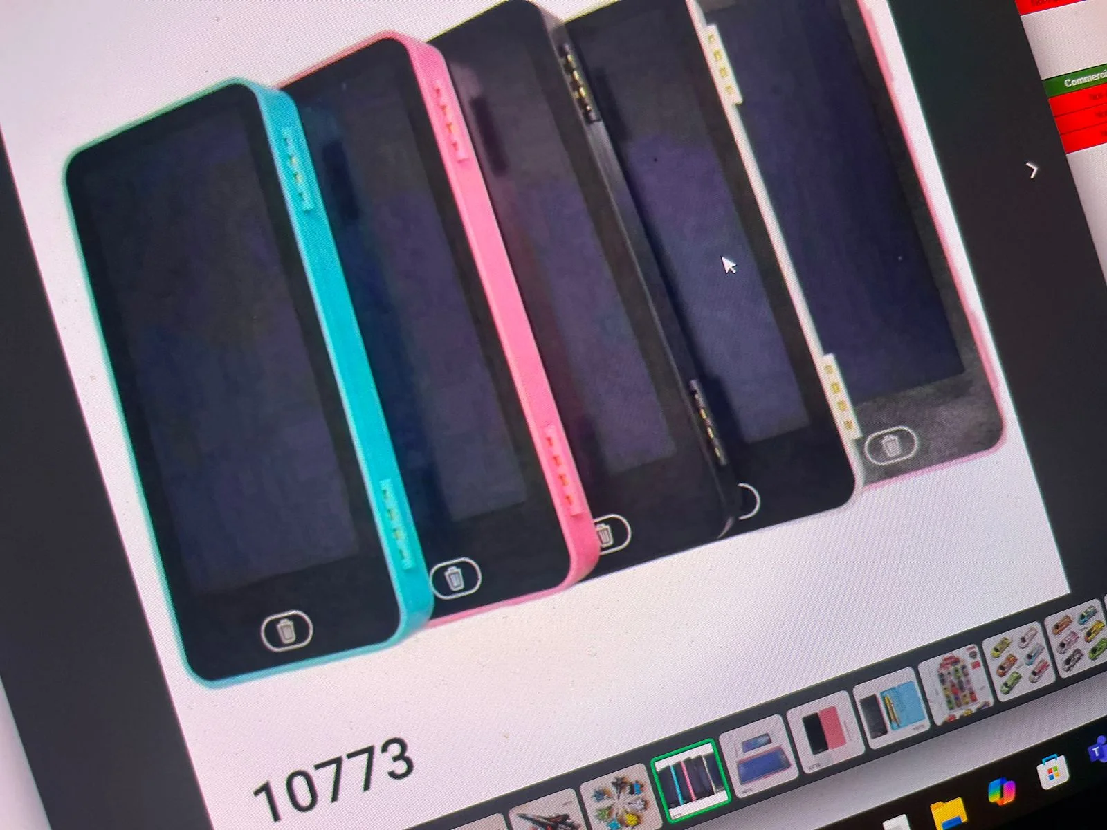 المقلمة الذكية 2 في 1 (مقلمة + سبورة كتابة LCD) - ألوان متنوعة