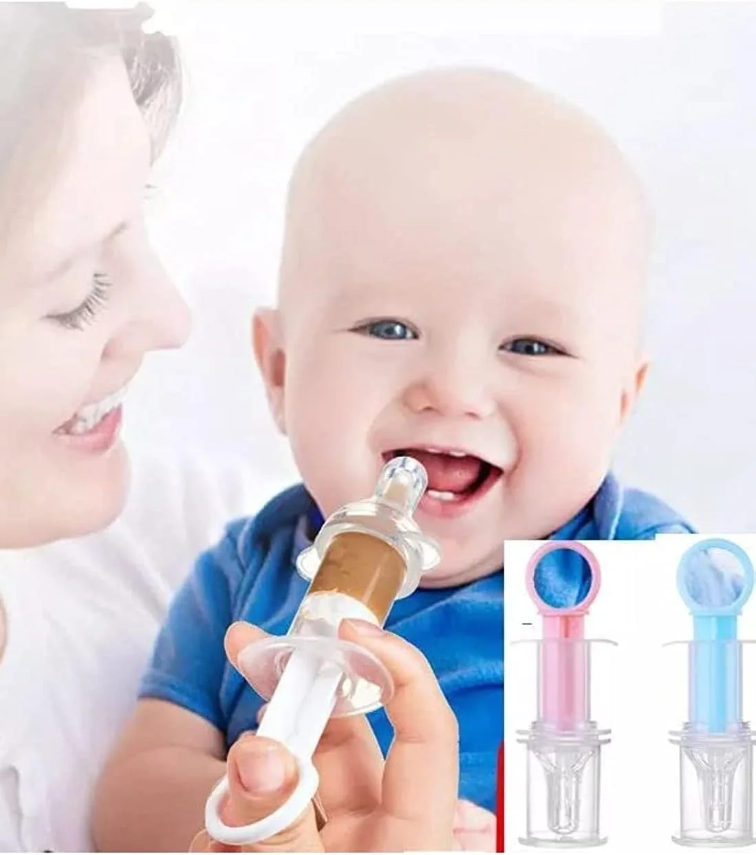 سرنجة تغذية وأدوية مضادة للاختناق لحديثي الولادة مكونه من قطارة سرنجة تغذية