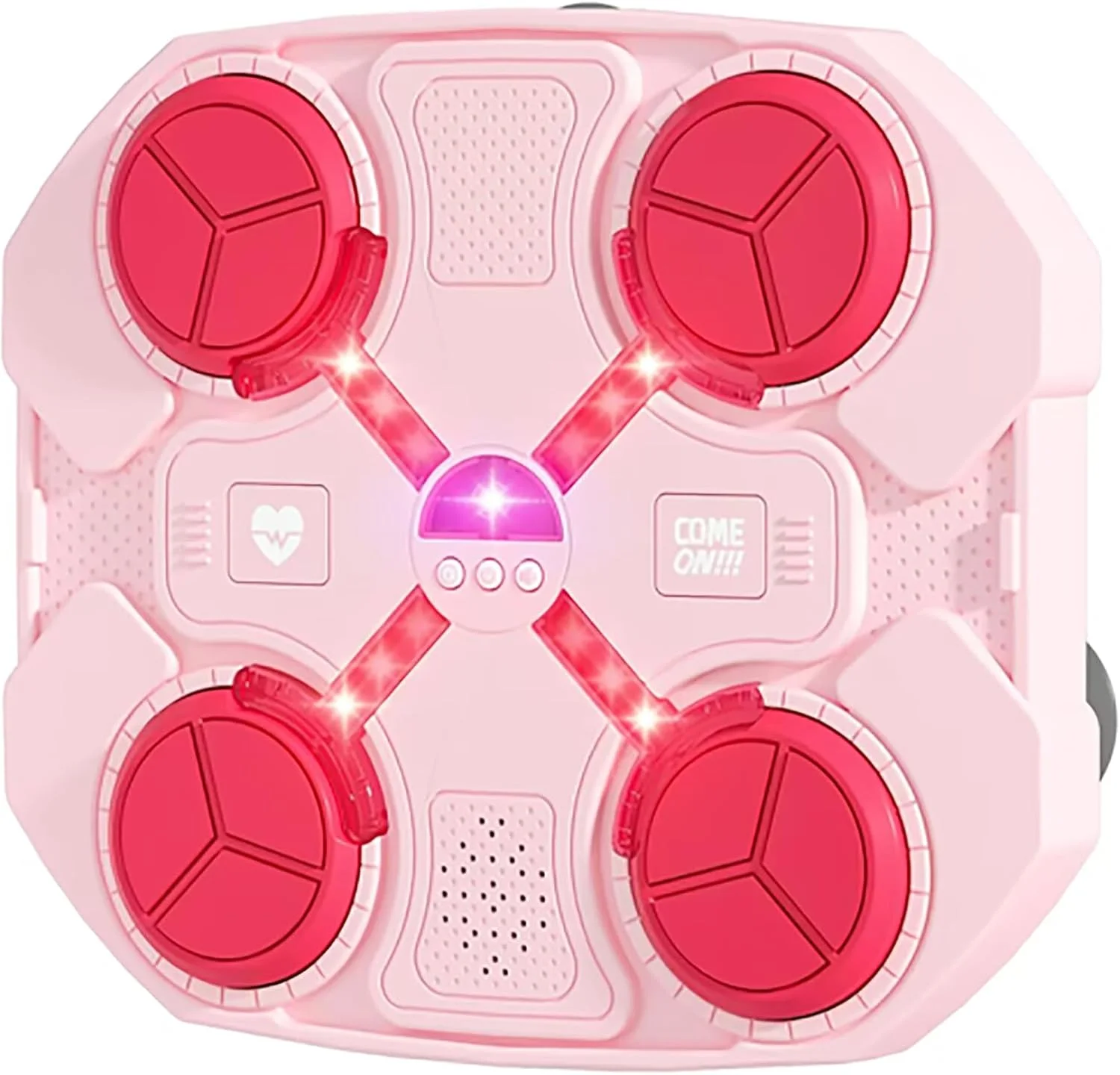 لوحة الملاكمة الموسيقية الذكية (أسود & بينك) - تمرين، موسيقى، وتحدي في بيتك | Smart Music Boxing Machine - Fitness, Music & Fun for All Ages