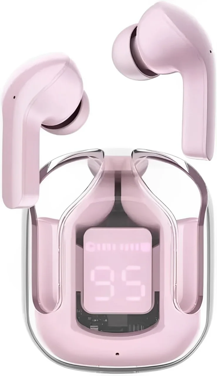 سماعة Airpods Air 31 الشفافة | صوت نقي، شاشة رقمية LED، وتصميم عصري مريح 🎧✨