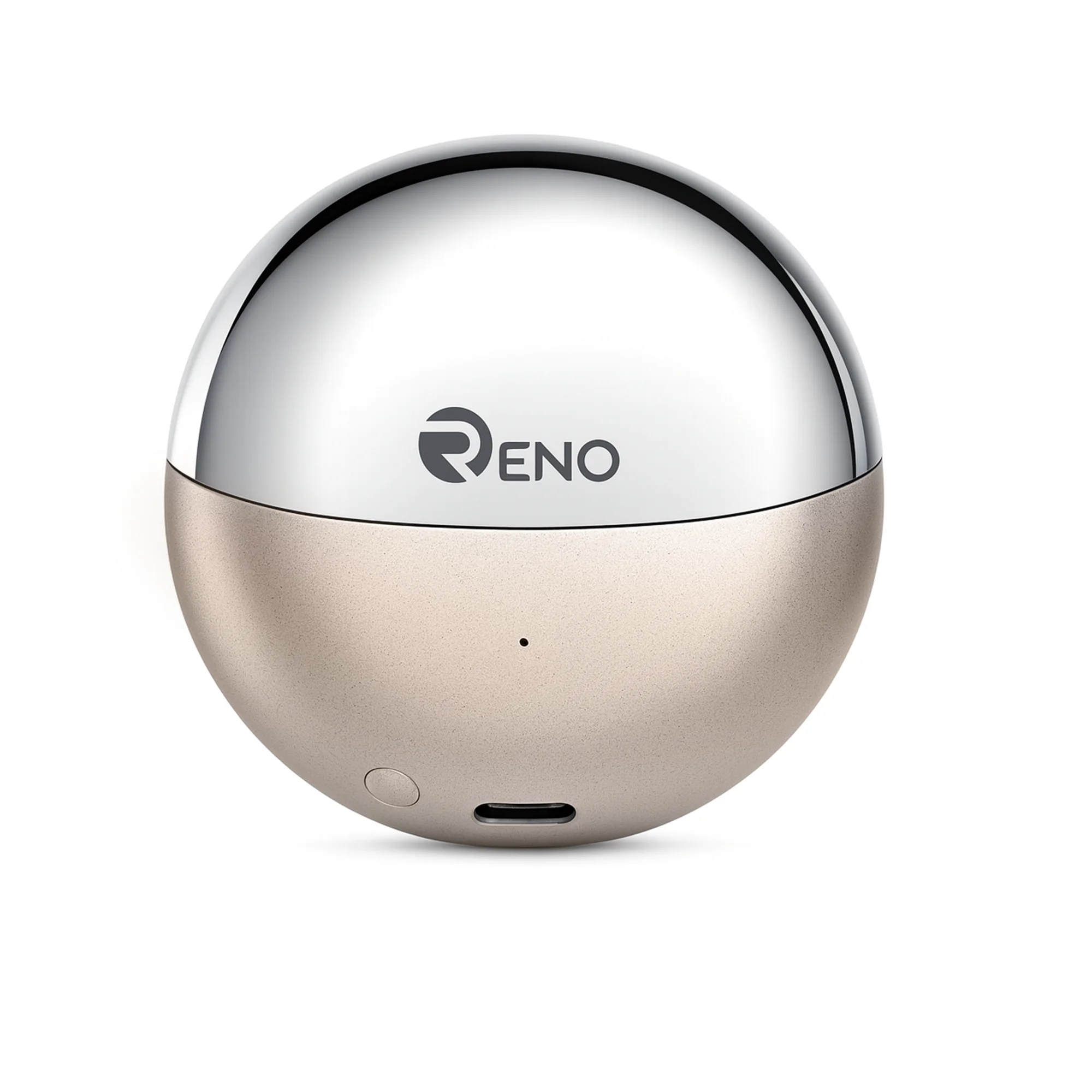 سماعة ايربودز رينو، بلوتوث V5.3، خاصية ENC، بطارية 350 مللي أمبير، ألوان متعددة، RB-120 Reno AirPods, black and gold color