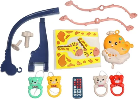 ملاهي سرير الأطفال الموسيقية الدوارة 360 درجة - ألعاب تعليمية ناعمة