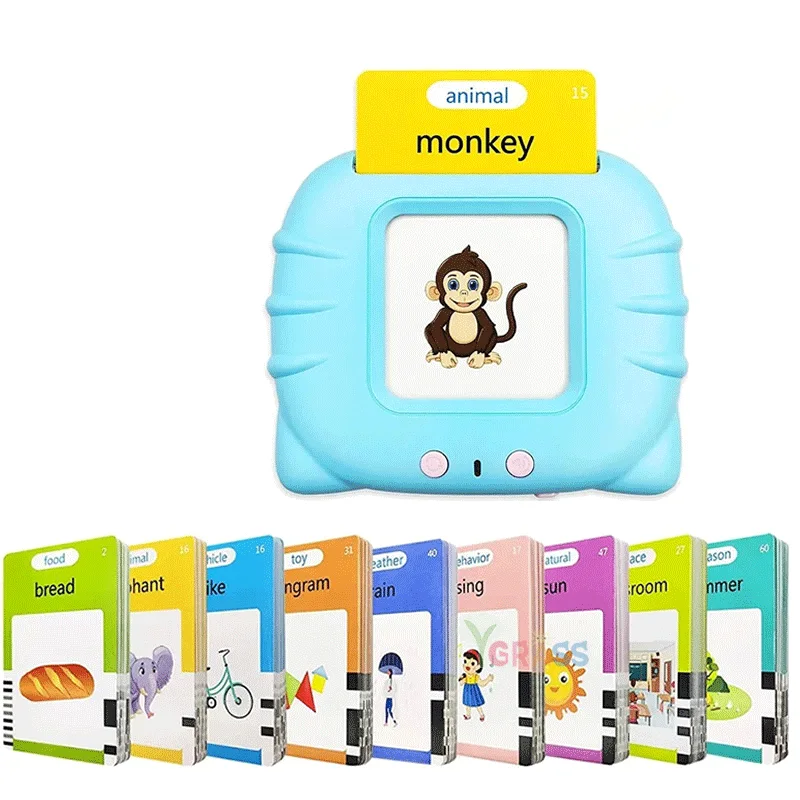 قارئ الكروت التعليمي الذكي (عربي وإنجليزي) - 120 كارت تفاعلي | Talking Flash Cards Learning Toy - Arabic & English (120 Cards)