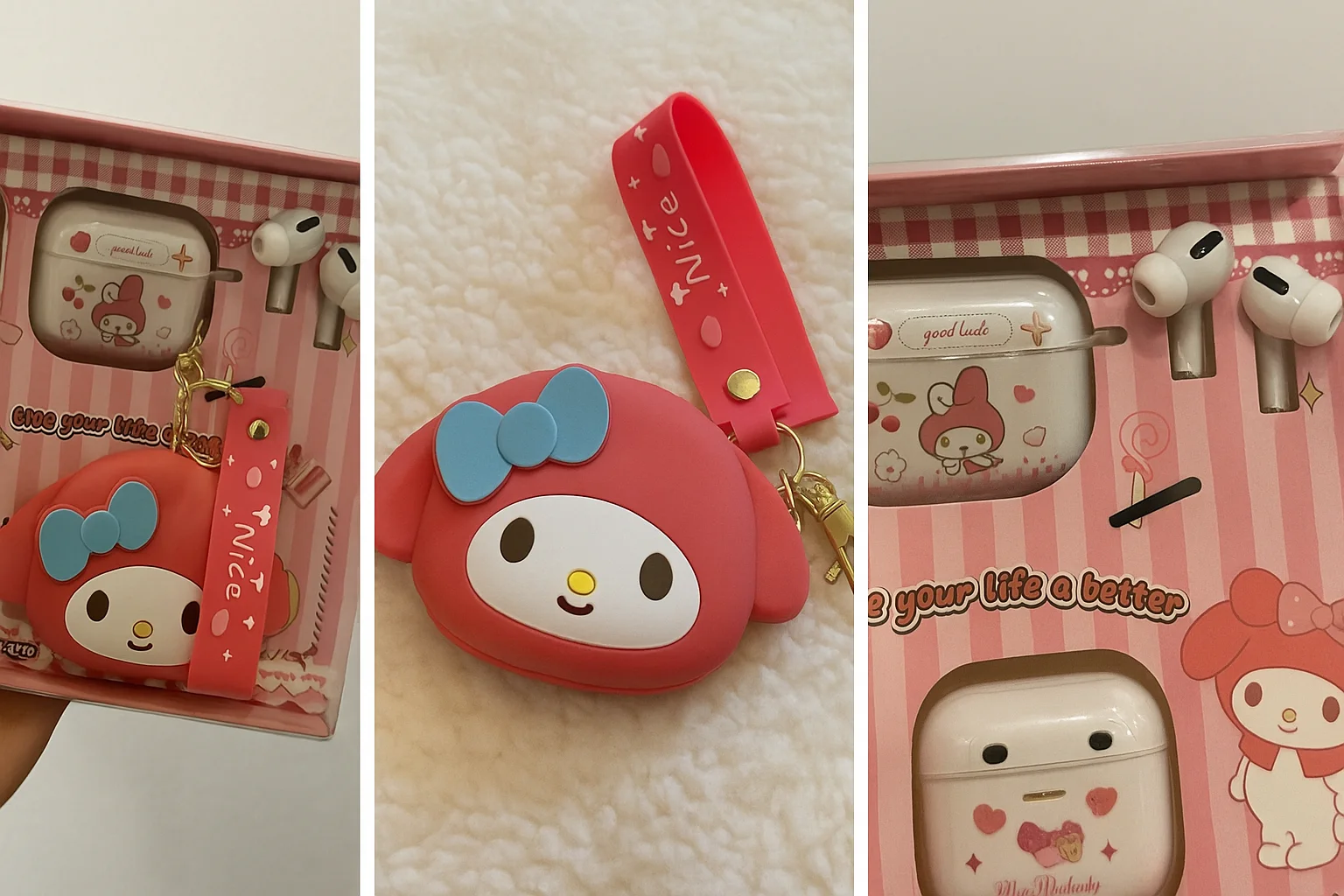 طقم هدايا ديزني للبنات | ساعة سمارت + سماعة إيربودز TWS + ميدالية كرتون 🎀✨