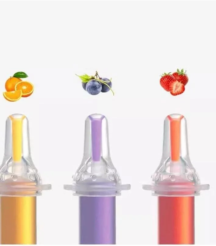 سرنجة تغذية وأدوية مضادة للاختناق لحديثي الولادة مكونه من قطارة سرنجة تغذية