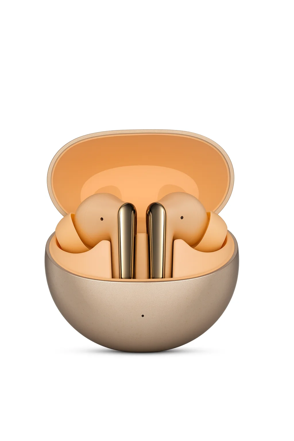 سماعة ايربودز رينو، بلوتوث V5.3، خاصية ENC، بطارية 350 مللي أمبير، ألوان متعددة، RB-120 Reno AirPods, black and gold color