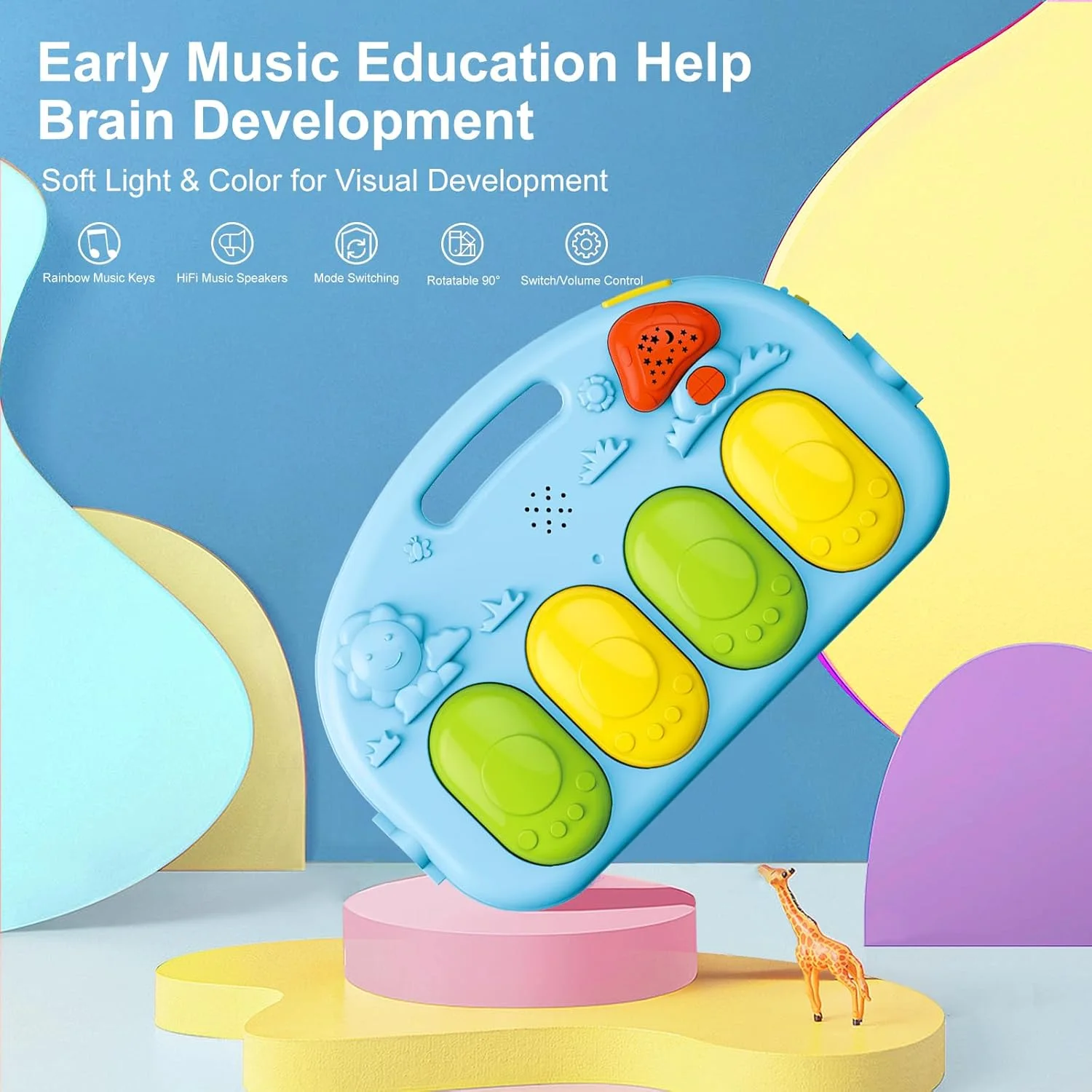 سجادة ألعاب البيانو الذكية (Piano Kick & Play) - لتنمية مهارات طفلك