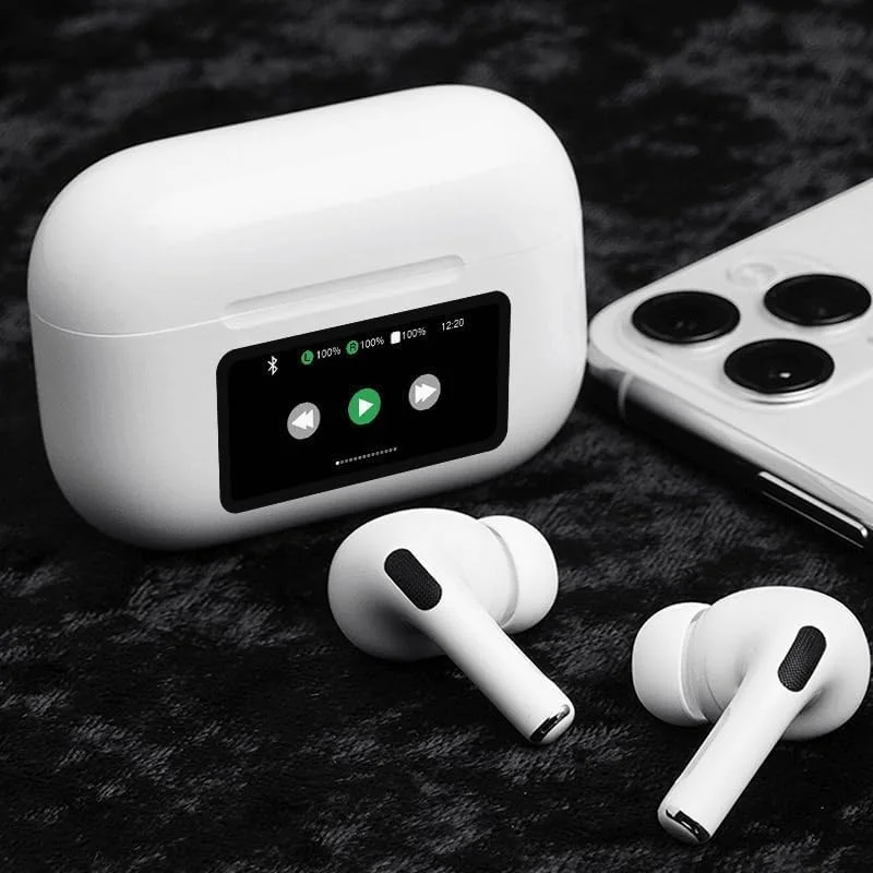 "	سماعة ذكيه مع شاشة A9  (لون ابيض)"