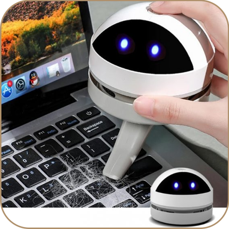 مكنسة مكتب محمولة - شحن USB لتنظيف الغبار.