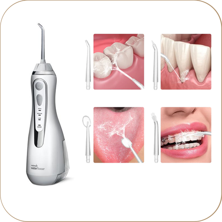 جهاز ري فموي محمول - خيط مائي، شحن USB، 220 مل، 3 أوضاع