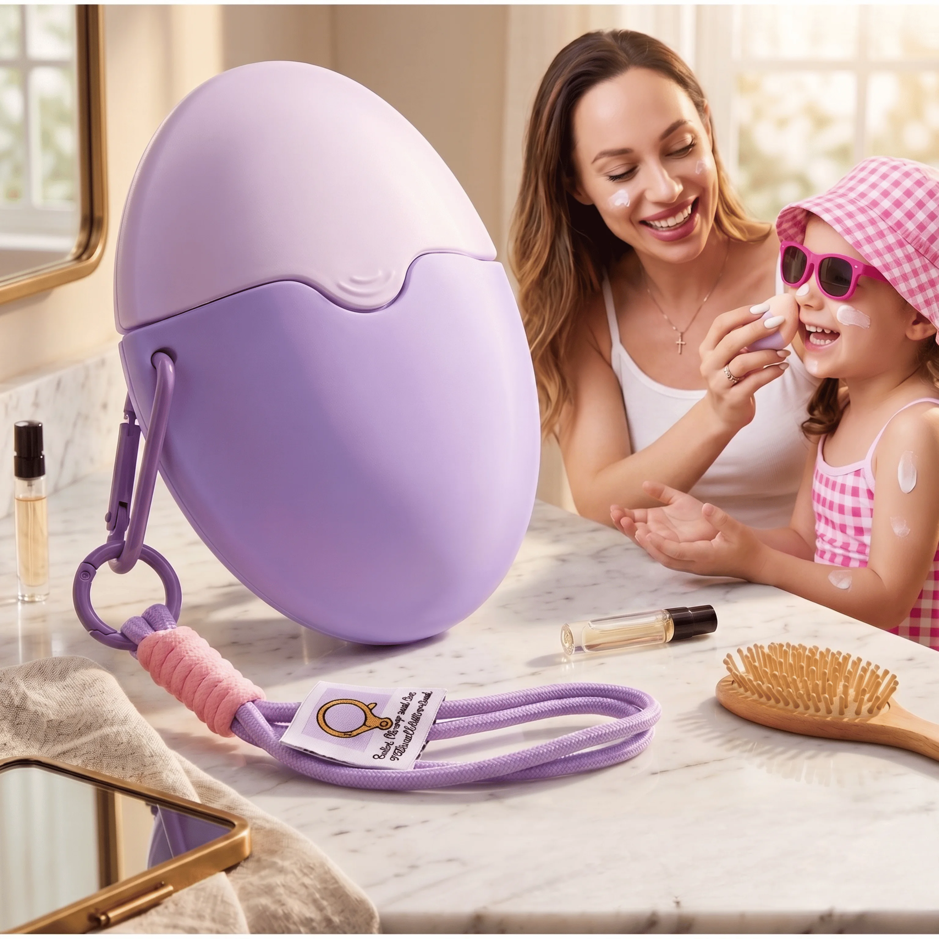 Applicateur multi-usages : crème solaire, lotions et crèmes hydratantes