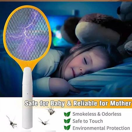 Raquette Insecticide électrique tueur de moustiques pour mouches moucherons moustiques original